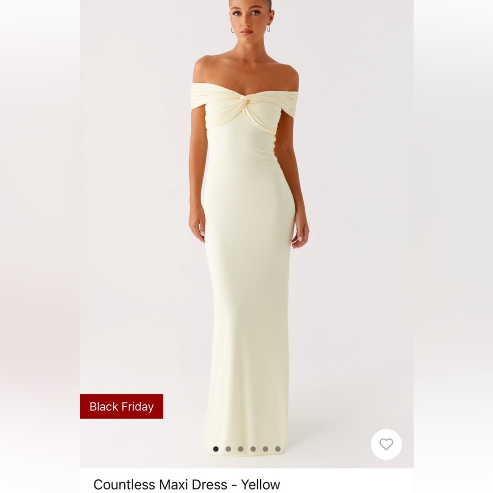 Peppermayo countless maxi dress size 10 yellow